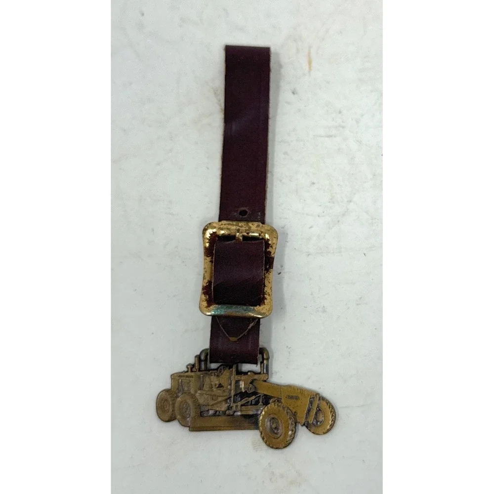 John Deere Model 570 Motor Grader Bronze Watch Fob‎